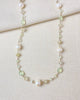 Pearl and Prehnite Beaded Necklace - Marshcreekjewelry