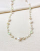 Pearl and Prehnite Beaded Necklace - Marshcreekjewelry