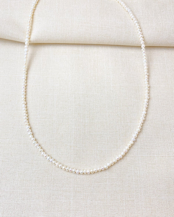 Small Pearl Beaded Necklace - Marshcreekjewelry