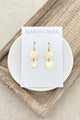 Sunbury Gold Hammered Double Disc Drop Earrings - Marshcreekjewelry