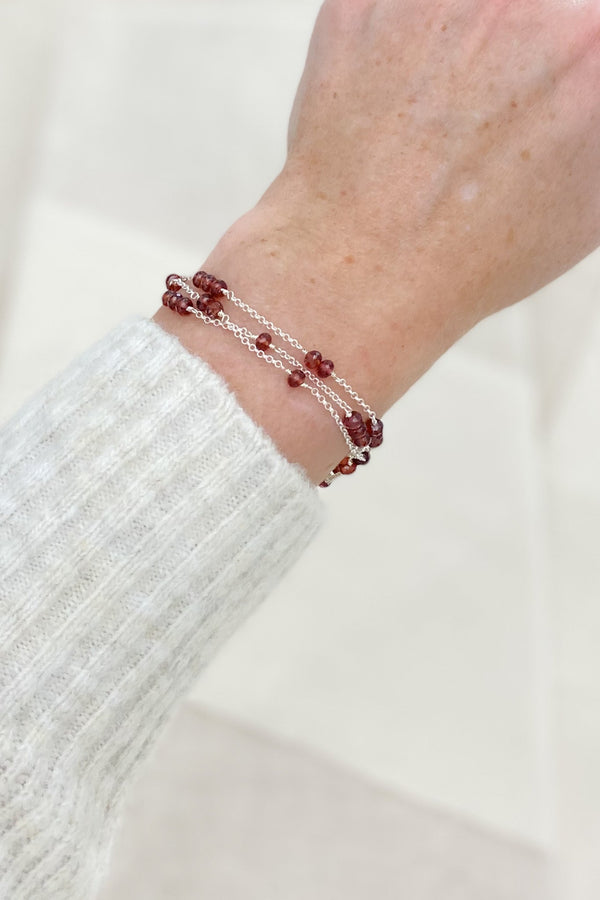 Tivoli Layered Garnet Bracelet - Marshcreekjewelry