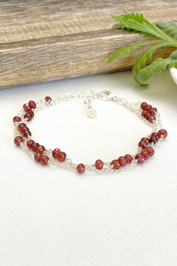 Tivoli Layered Garnet Bracelet - Marshcreekjewelry