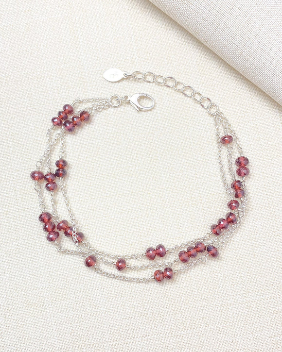 Tivoli Layered Garnet Bracelet - Marshcreekjewelry