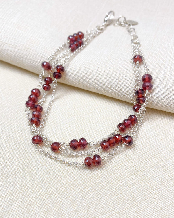 Tivoli Layered Garnet Bracelet - Marshcreekjewelry